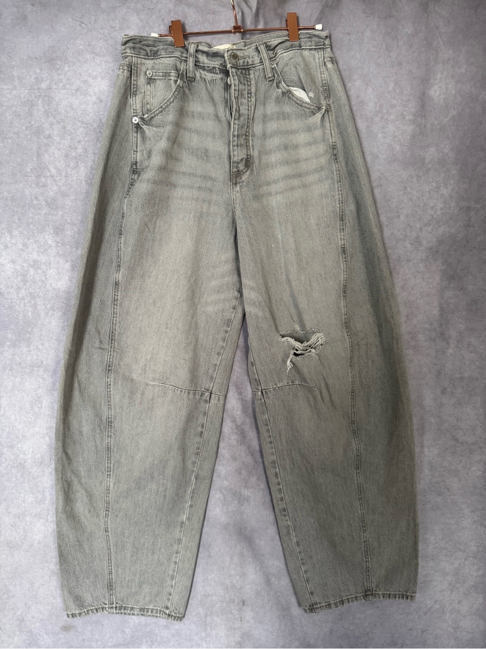 Women High-Rise Easy Barrel Jeans - Universal Thread Gray 8R